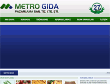 Tablet Screenshot of metrogidapazarlama.com